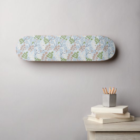 Botanische Bio Formen Skateboard (Wandkunst (Horz))