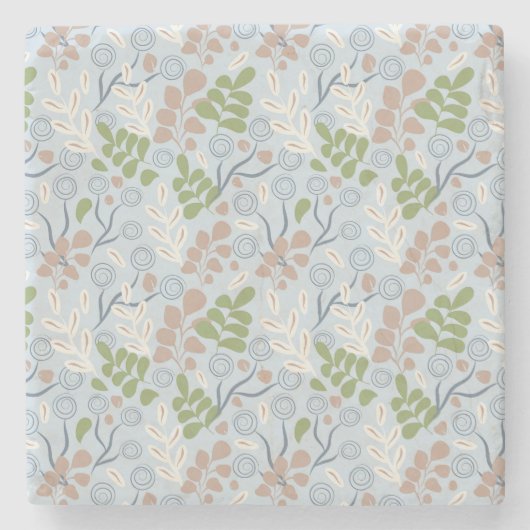 Botanische Bio Formen Steinuntersetzer (Vorderseite)