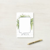 Botanische Blase Personalisiert Post-it Klebezettel (Auf Schreibtisch)