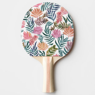 Botanische Blätter Aquarell Florale Farben Tischtennis Schläger