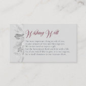 Botanische Blätter aus Burgund, die gut wollen Begleitkarte (Vorderseite)