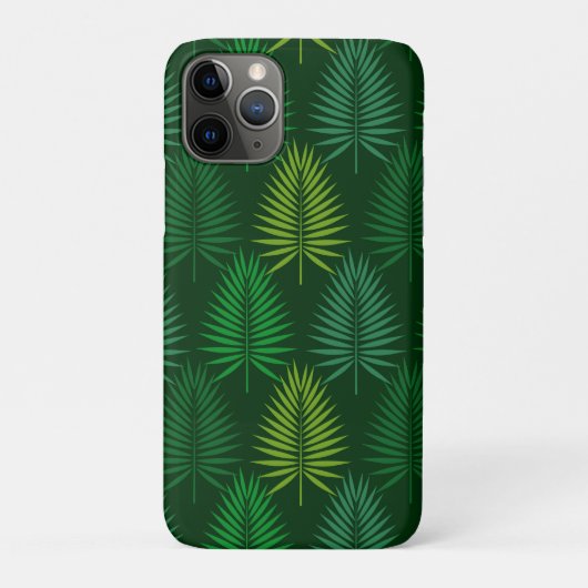 Botanische Blätter aus Grünpalmen Case-Mate iPhone Hülle (Rückseite)