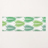 Botanische Blätter aus Grünpalmen Yogamatte (Vorderseite (Horizontal))