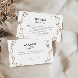 Botanische Blätter Buchungsformular Begleitkarte