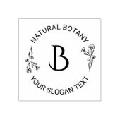 Botanische Blätter Custom Modern Typografy Gummistempel (Prägung)
