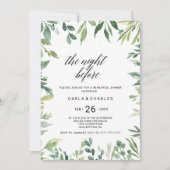 Botanische Blätter der modernen Vegetation Einladung (Vorderseite)