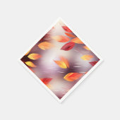Botanische Blätter des abstrakten Herbstes Serviette (Ecke)