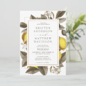 Botanische Blätter Einladung (Stehend Vorderseite)