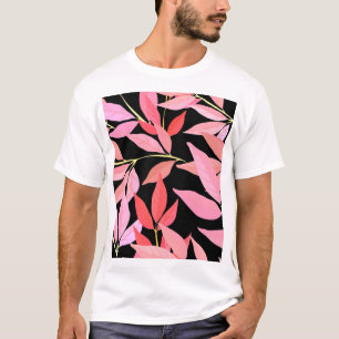 Botanische Blätter, farbenfrohe nahtlose Muster. T-Shirt