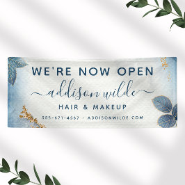 Botanische Blätter für blaue Goldmedaille Banner