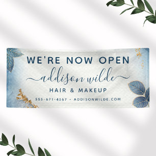 Botanische Blätter für blaue Goldmedaille Banner