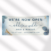 Botanische Blätter für blaue Goldmedaille Banner