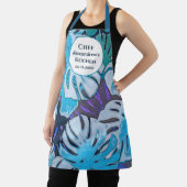 Botanische Blätter für blaues Wasser - Koch person Schürze (InSitu)