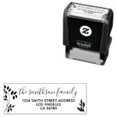 Botanische Blätter für Blumenrahmen Permastempel (Beispiel)