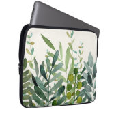 Botanische Blätter für den Garten Laptopschutzhülle (Vorne Rechts)