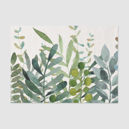 Botanische Blätter für den Garten Seidenpapier (Vorderseite)