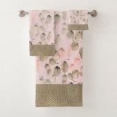 Botanische Blätter für elegante Wasserfarben Badhandtuch Set (Insitu)