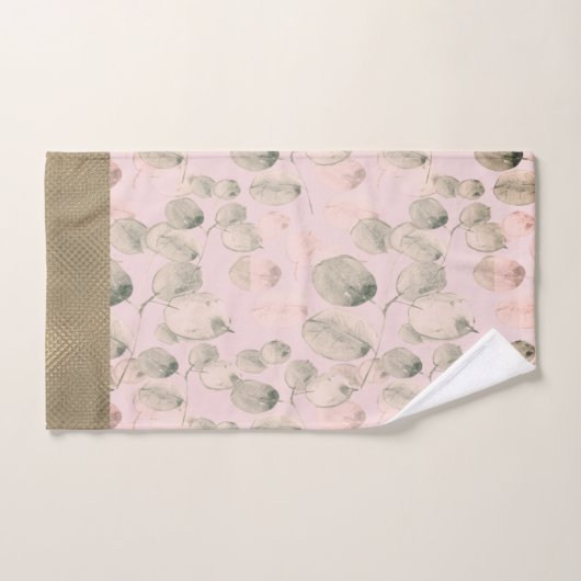 Botanische Blätter für elegante Wasserfarben Badhandtuch Set (Handtuch)