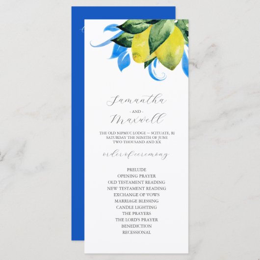 Botanische Blätter für Hochzeiten (Vorne/Hinten)