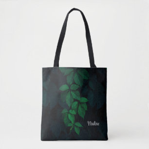 Botanische Blätter für personalisierte Natur Tasche