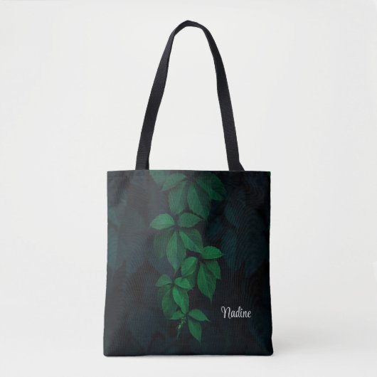 Botanische Blätter für personalisierte Natur Tasche (Vorderseite)