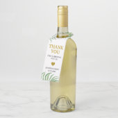 Botanische Blätter für Wasserfarben Hochzeit Viele Flaschenanhänger (Angewinkelt)