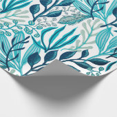 Botanische Blätter Geschenkpapier (Ecke)