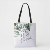 Botanische Blätter Grüne Mutter des Brautgeschenks Tasche (Vorderseite)