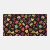 Botanische Blätter Herbst Blätter Muster auf schwa Schreibtischunterlage (Vorderseite)