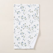 Botanische Blätter im Stil der modernen Wasserfarb Badhandtuch Set (Handtuch)