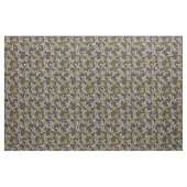Botanische Blätter Komplexer Maximalist Schwarz  Stoff (Fat Quarter (45,7 x 55,9 cm))