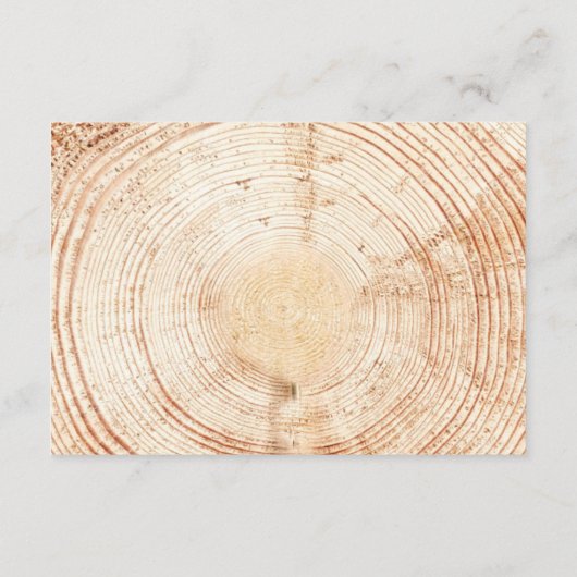 Botanische Blätter mit Holzbaum reserviert Sitzplä Begleitkarte (Rückseite)