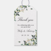 Botanische Blätter, Moderne Dankeschön für Hochzei Geschenkanhänger (Vorderseite)