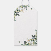 Botanische Blätter, Moderne Dankeschön für Hochzei Geschenkanhänger (Rückseite)