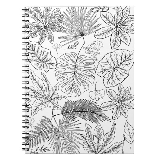 Botanische Blätter Notizblock (Vorderseite)