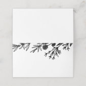 Botanische Blätter Platzkarte (Außenseite Aufgefaltet)