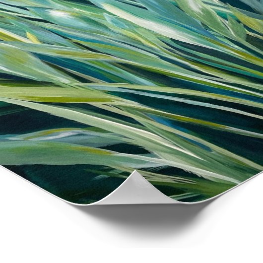 Botanische Blätter Poster (Ecke)