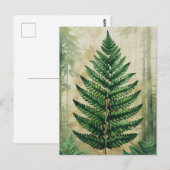Botanische Blätter Postkarte (Vorne/Hinten)
