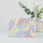 Botanische Blätter Postkarte (individuell einstell (Stehend Vorderseite)