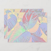 Botanische Blätter Postkarte (individuell einstell (Vorne/Hinten)