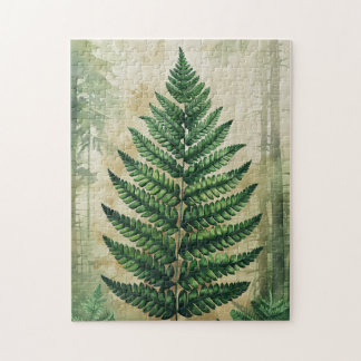 Botanische Blätter Puzzle