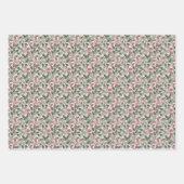 Botanische Blätter Salbeigrün Staubrosa Floral (Vorderseite 3)