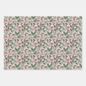 Botanische Blätter Salbeigrün Staubrosa Floral (Vorderseite 2)