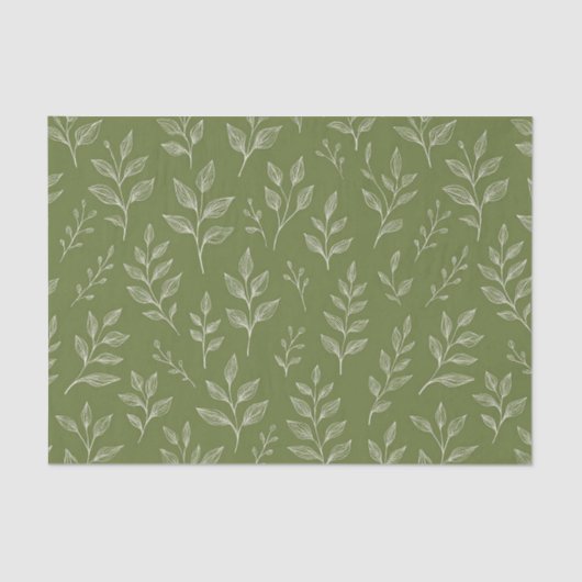 Botanische Blätter Seidenpapier (Vorderseite)