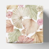 Botanische Blätter und Blume Boho Wedding Geschenkschachtel (Oben)