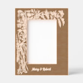 Botanische Blätter und Schmetterlinge an der Grenz Geätzte Rahmen (Vorderseite)