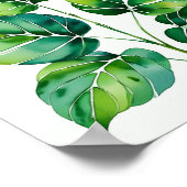 Botanische Blätterkunst Poster (Ecke)