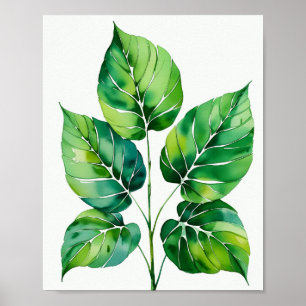 Botanische Blätterkunst Poster