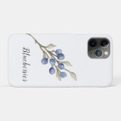 Botanische Blaubeeren Case-Mate iPhone Hülle (Rückseite (Horizontal))