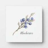 Botanische Blaubeeren Fotoplatte (Vorderseite)